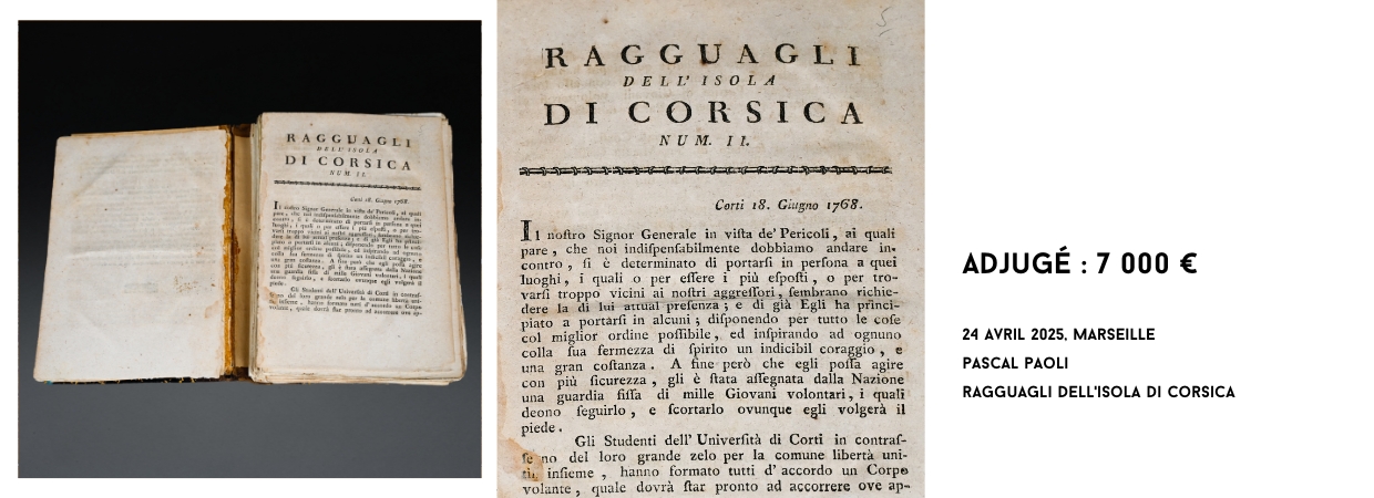 Ragguagli della isola di corsica